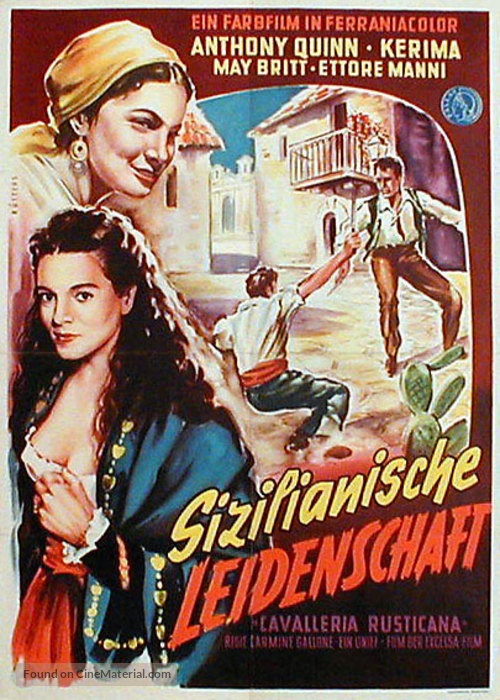 Cavalleria rusticana - German Movie Poster