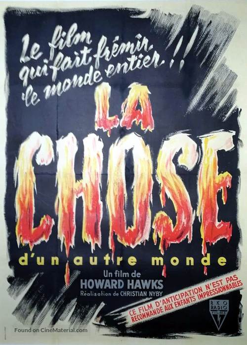 The Thing From Another World - French Movie Poster