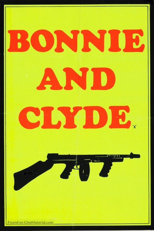 Bonnie and Clyde - British Movie Poster
