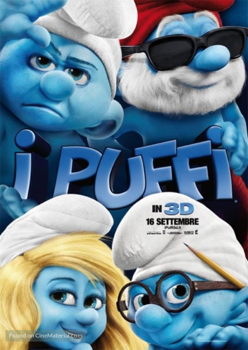 The Smurfs - Italian Movie Poster