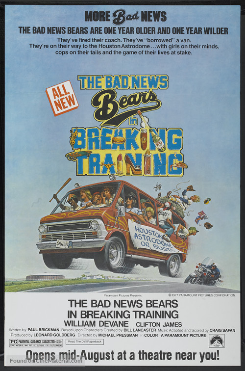 The Bad News Bears in Breaking Training - Advance movie poster