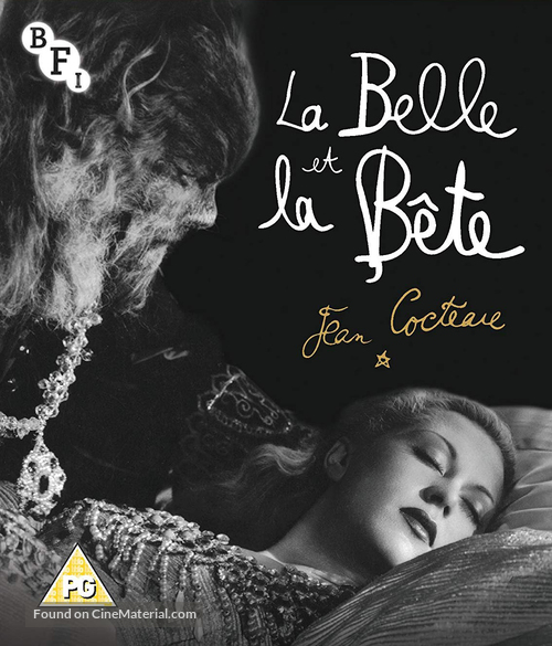 La belle et la b&ecirc;te - British Blu-Ray movie cover