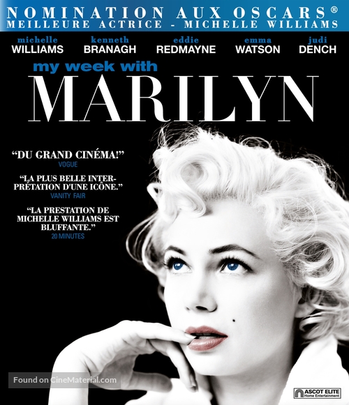 My Week with Marilyn - Swiss Blu-Ray movie cover