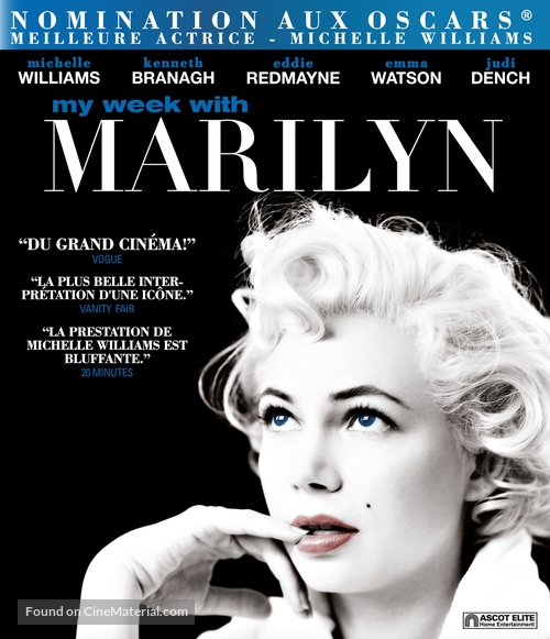 My Week with Marilyn - Swiss Blu-Ray movie cover