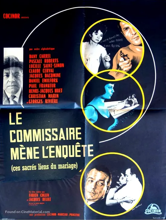 Le commissaire m&egrave;ne l&#039;enqu&ecirc;te - French Movie Poster