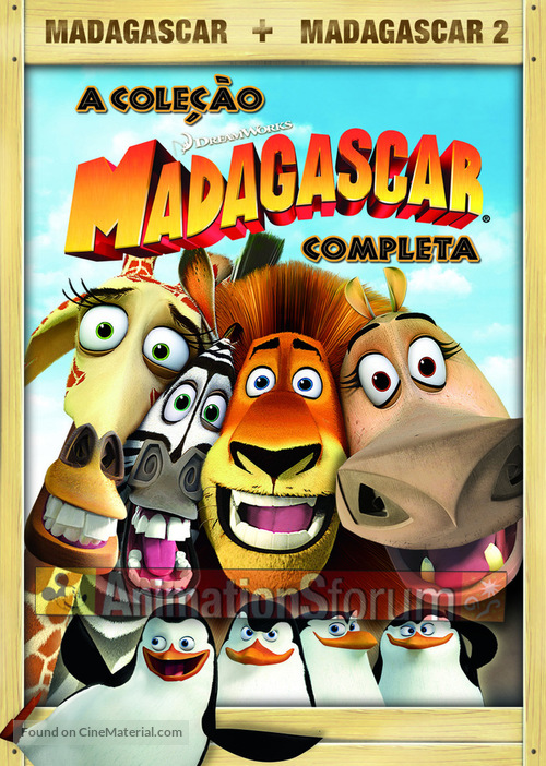 Madagascar - Brazilian DVD movie cover