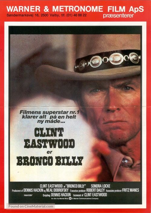 Bronco Billy - Danish Movie Poster