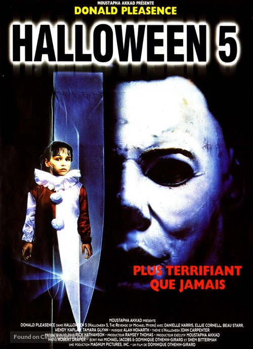 Halloween 5: The Revenge of Michael Myers - French Movie Poster