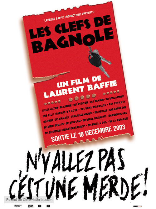 Clefs de bagnole, Les - French Movie Poster