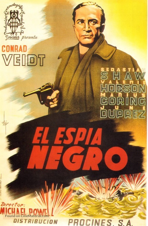 The Spy in Black - Spanish Movie Poster