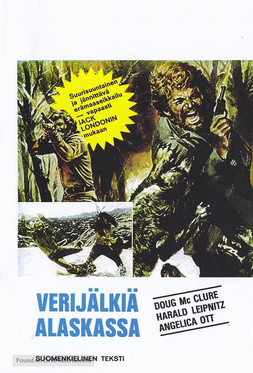 Blutigen Geier von Alaska, Die - Finnish VHS movie cover