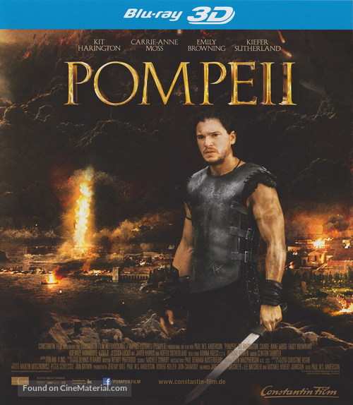 Pompeii - German Blu-Ray movie cover