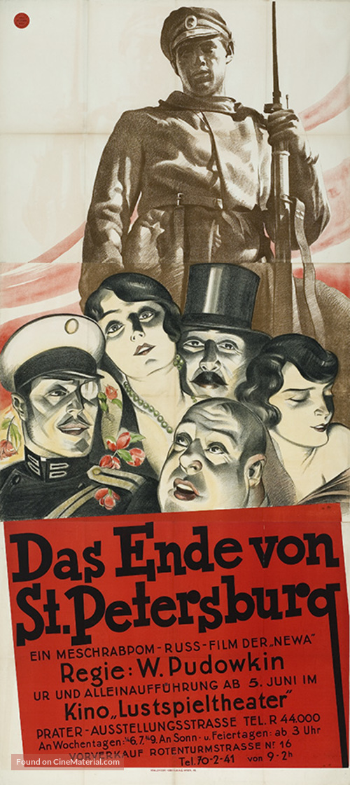 Konets Sankt-Peterburga - German Movie Poster