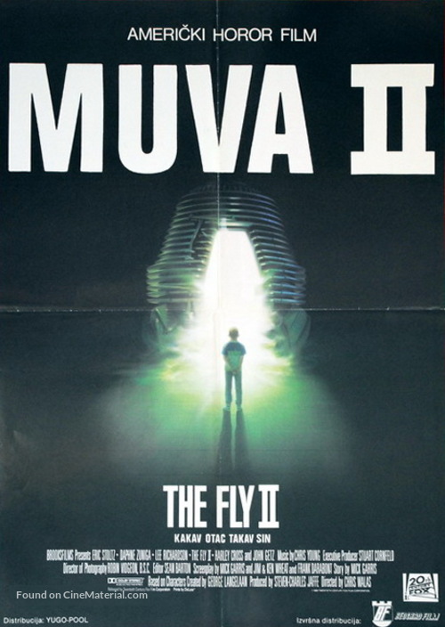 The Fly II - Yugoslav Movie Poster