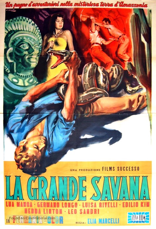 La grande savana - Italian Movie Poster