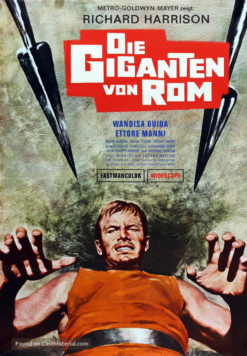 I giganti di Roma - German Movie Poster