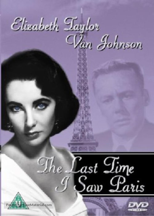 The Last Time I Saw Paris - British DVD movie cover