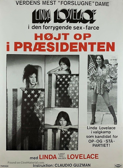 Linda Lovelace for President - Danish Movie Poster