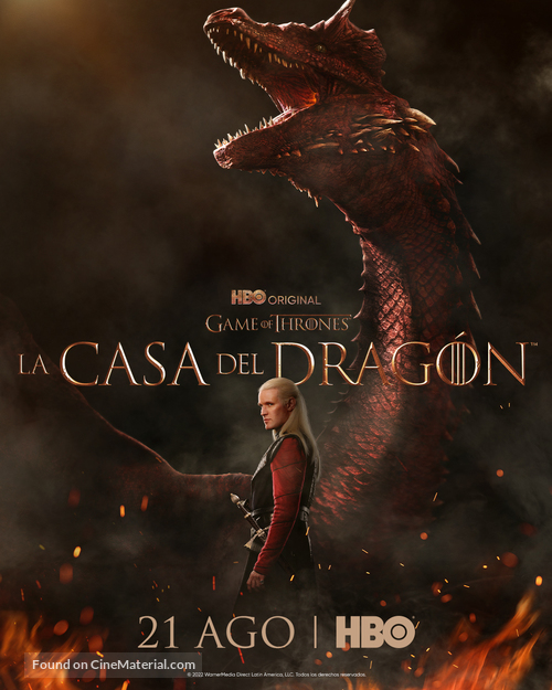 &quot;House of the Dragon&quot; - Argentinian Movie Poster