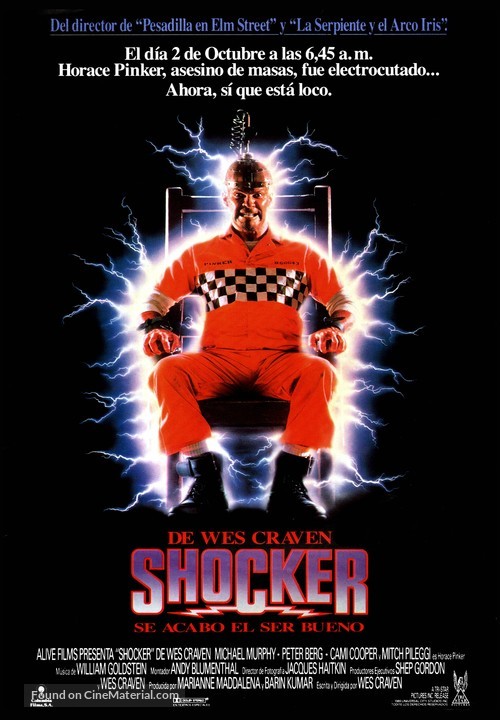 Shocker - Spanish Movie Poster