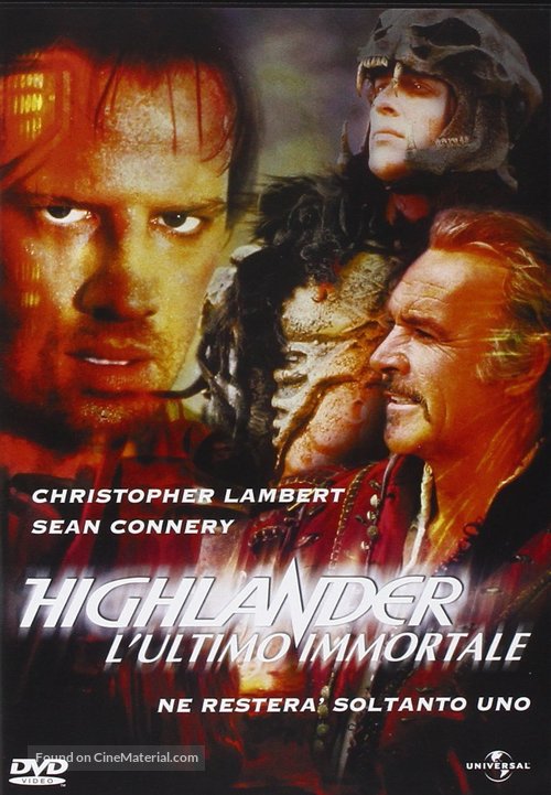 Highlander - Italian DVD movie cover