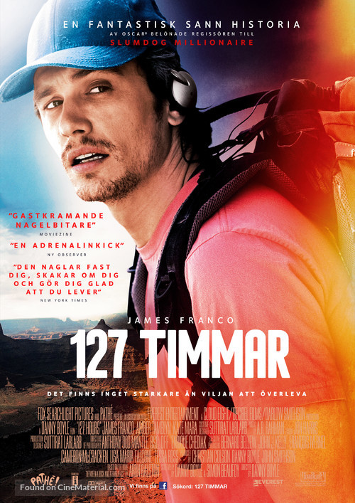 127 Hours - Swedish Movie Poster