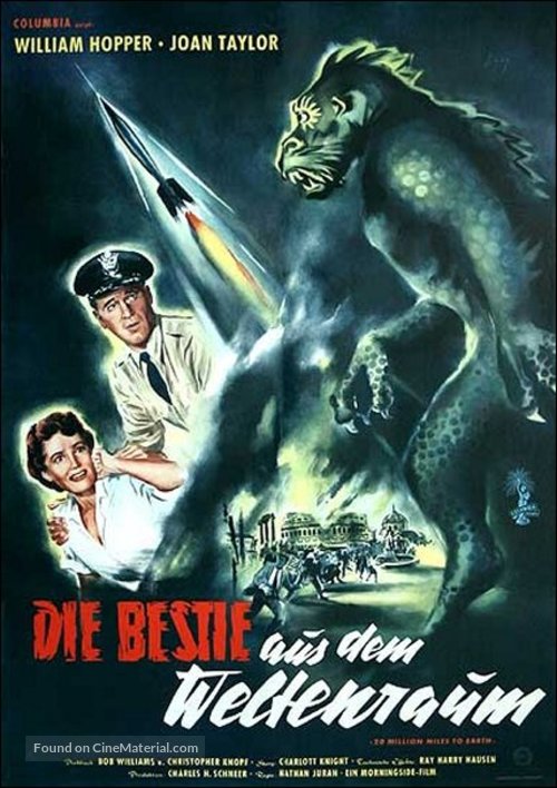 20 Million Miles to Earth - German Movie Poster