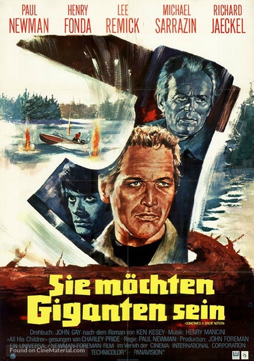 Sometimes a Great Notion - German Movie Poster