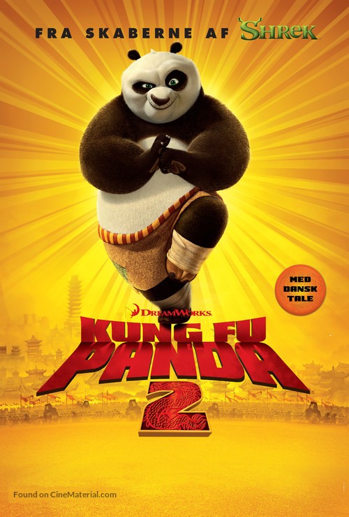 Kung Fu Panda 2 - Danish Movie Poster