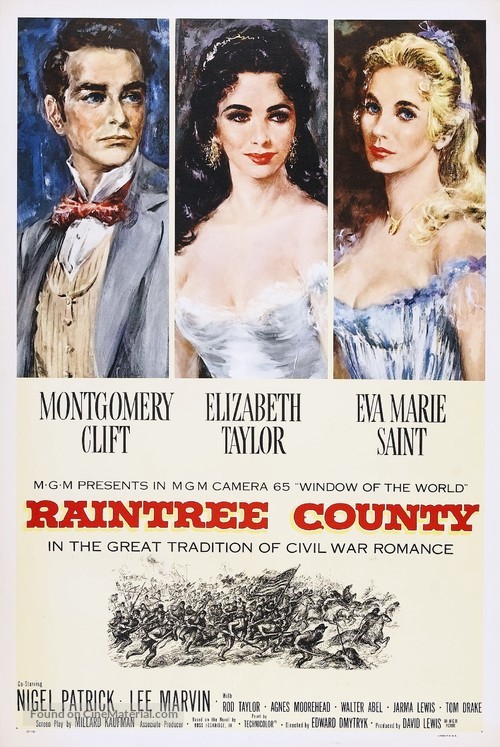 Raintree County - Theatrical movie poster