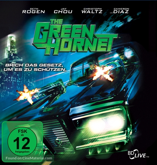 The Green Hornet - German Blu-Ray movie cover