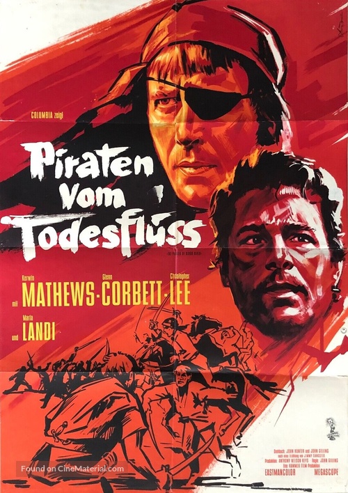 Pirates of Blood River - German Movie Poster