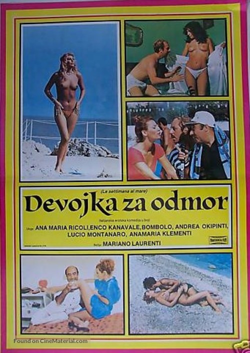 La settimana al mare - Yugoslav Movie Poster