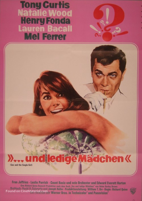 Sex and the Single Girl - German Movie Poster