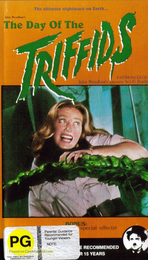 The Day of the Triffids - New Zealand VHS movie cover