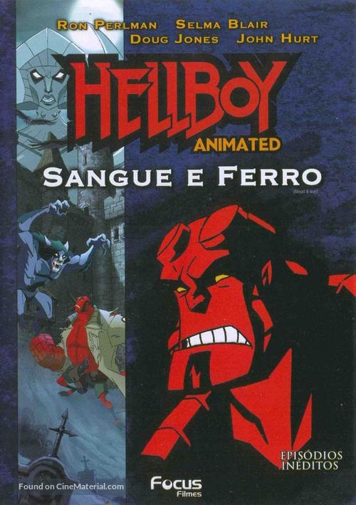 Hellboy Animated: Blood and Iron - Brazilian Movie Cover