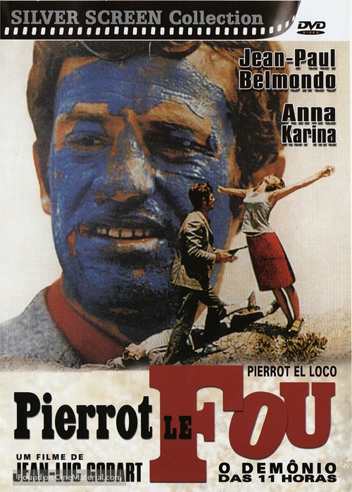Pierrot le fou - Brazilian DVD movie cover