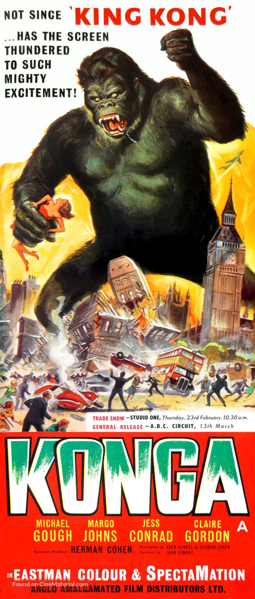 Konga - British Movie Poster