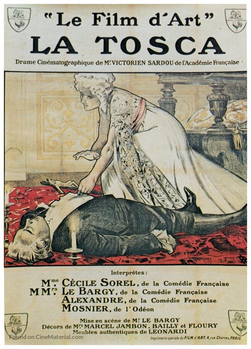La Tosca - French Movie Poster