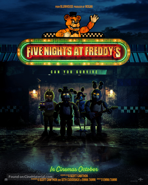 Five Nights at Freddy&#039;s - British Movie Poster