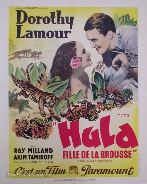 The Jungle Princess - French Movie Poster