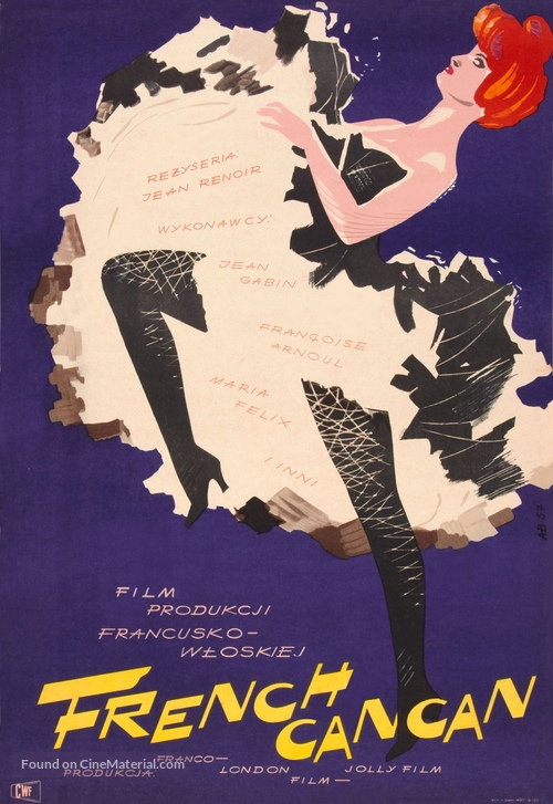 French Cancan - Polish Movie Poster
