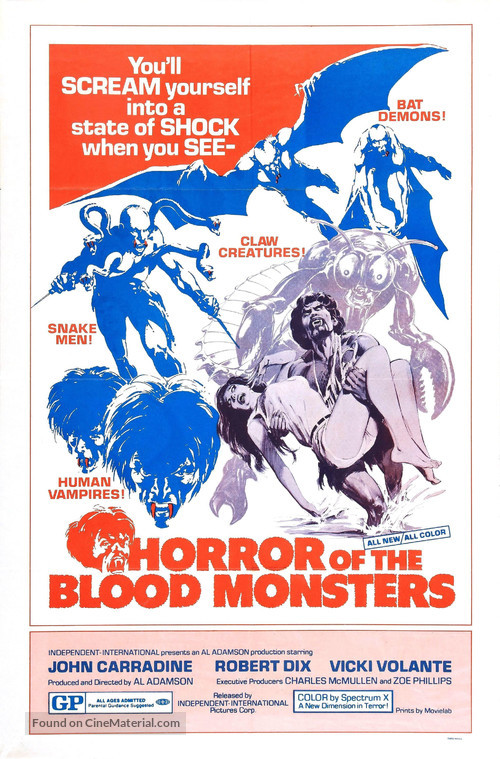Horror of the Blood Monsters - Movie Poster