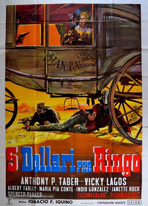 Cinque dollari per Ringo - Italian Movie Poster