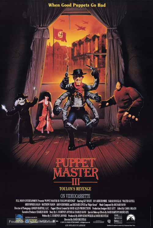 Puppet Master III: Toulon&#039;s Revenge - Movie Poster