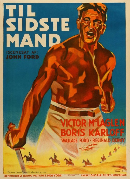 The Lost Patrol - Danish Movie Poster