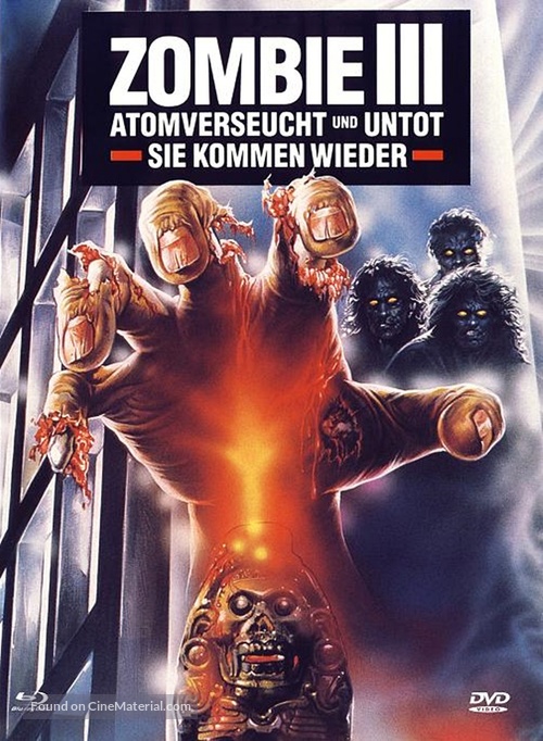 Zombi 3 - German Blu-Ray movie cover