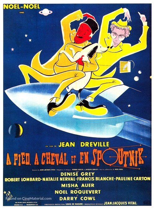 &Agrave; pied, &agrave; cheval et en spoutnik! - French Movie Poster