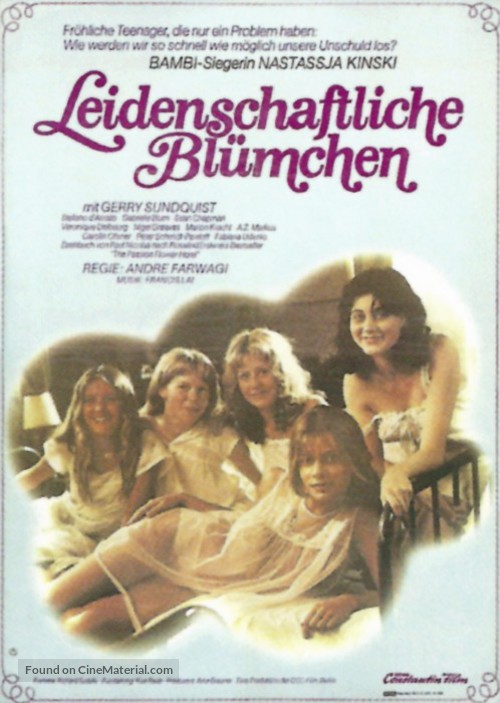 Leidenschaftliche Bl&uuml;mchen - German Movie Poster