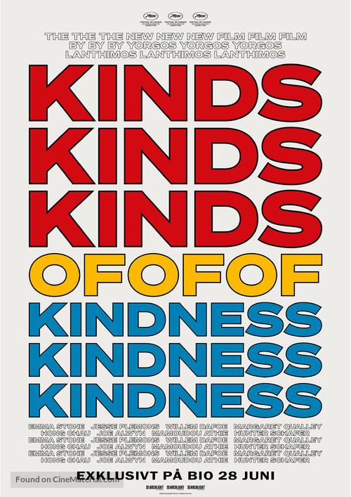 Kinds of Kindness - Swedish Movie Poster
